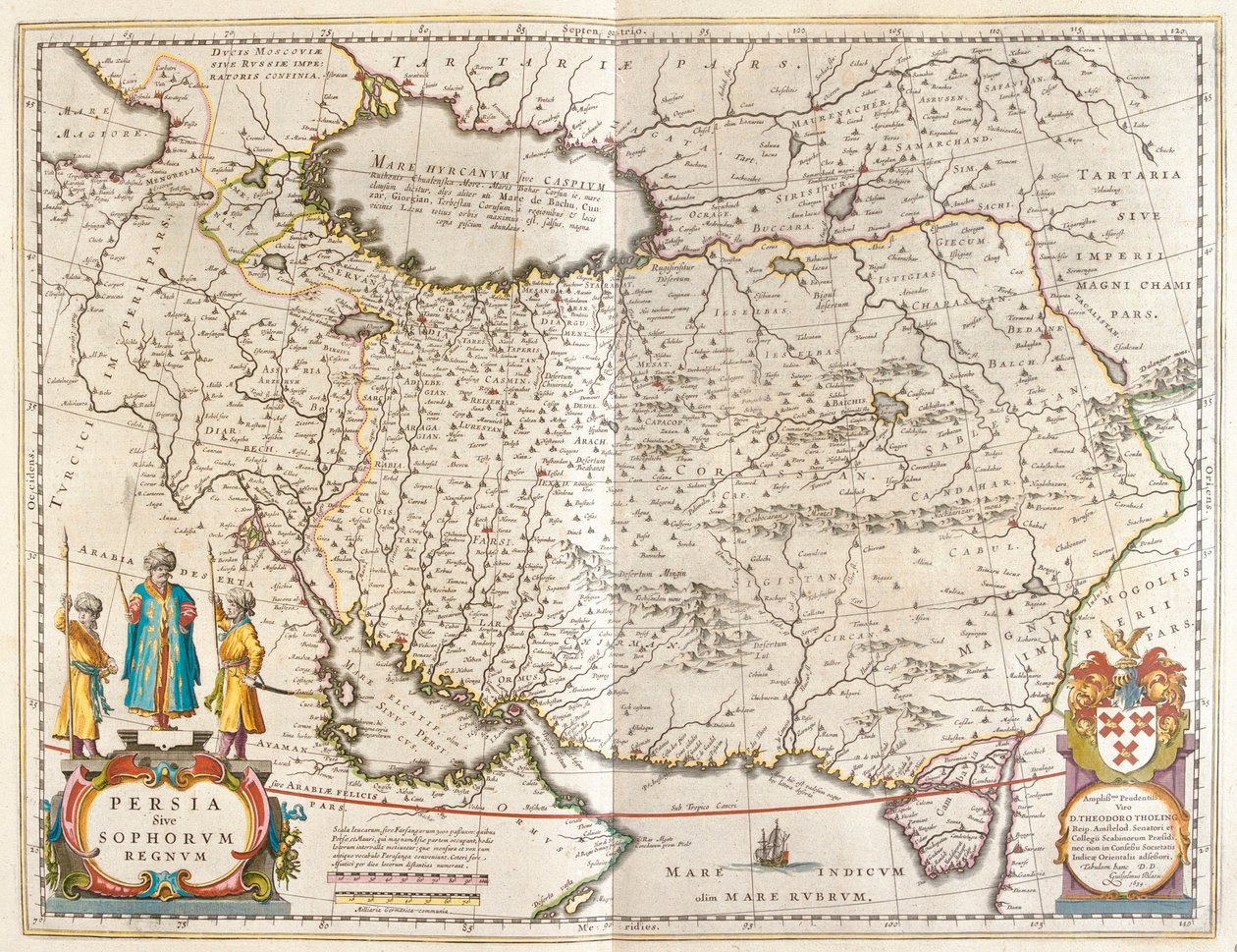 波斯帝国》，载于威廉-布劳所著的《Theatrum Orbis Terrarum, sive Atlas Novus》，阿姆斯特丹 作者 威廉·布劳