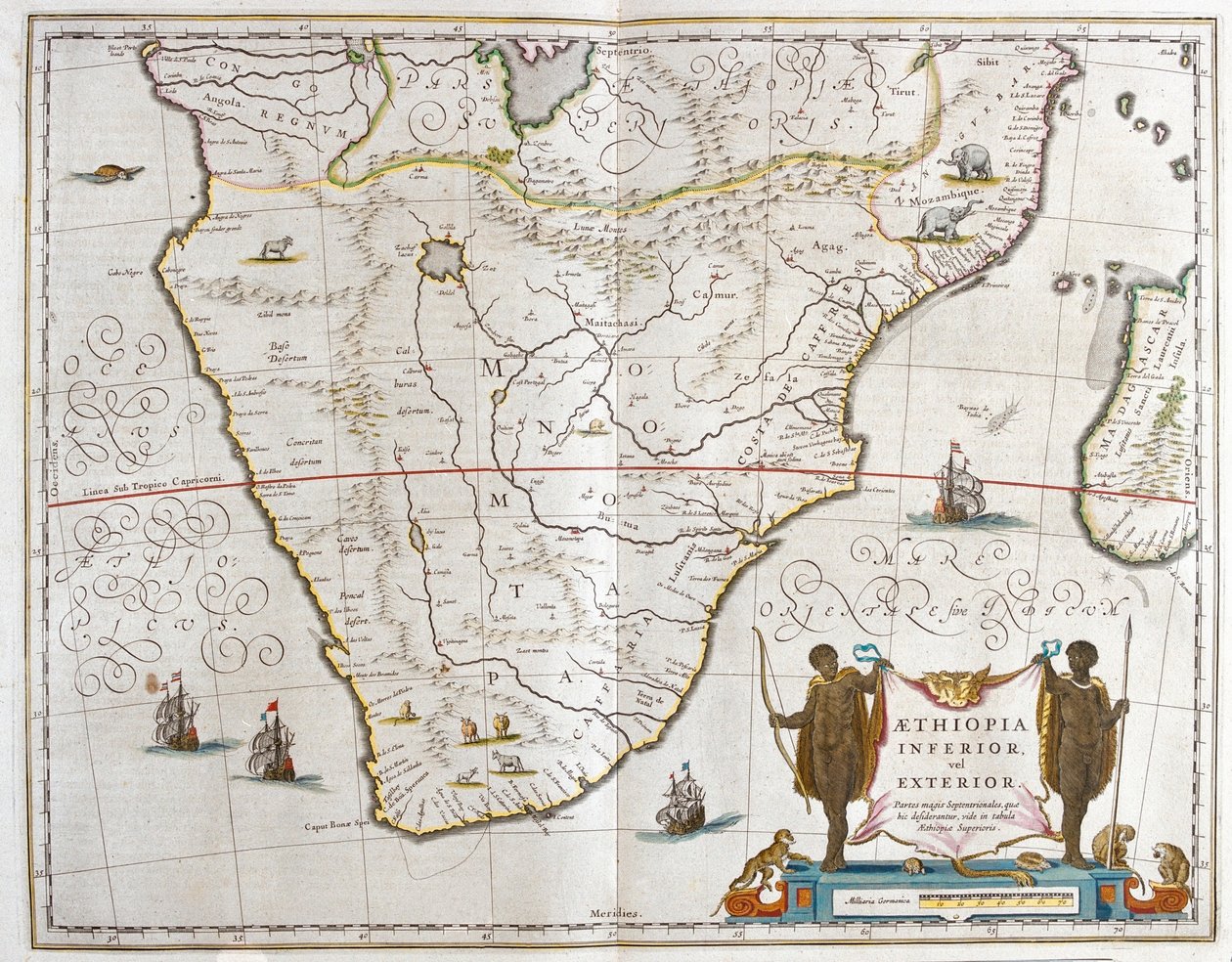 南非，阿姆斯特丹 Willem Blaeu 编著的《Theatrum Orbis Terrarum, sive Atlas Novus》中 作者 威廉·布劳