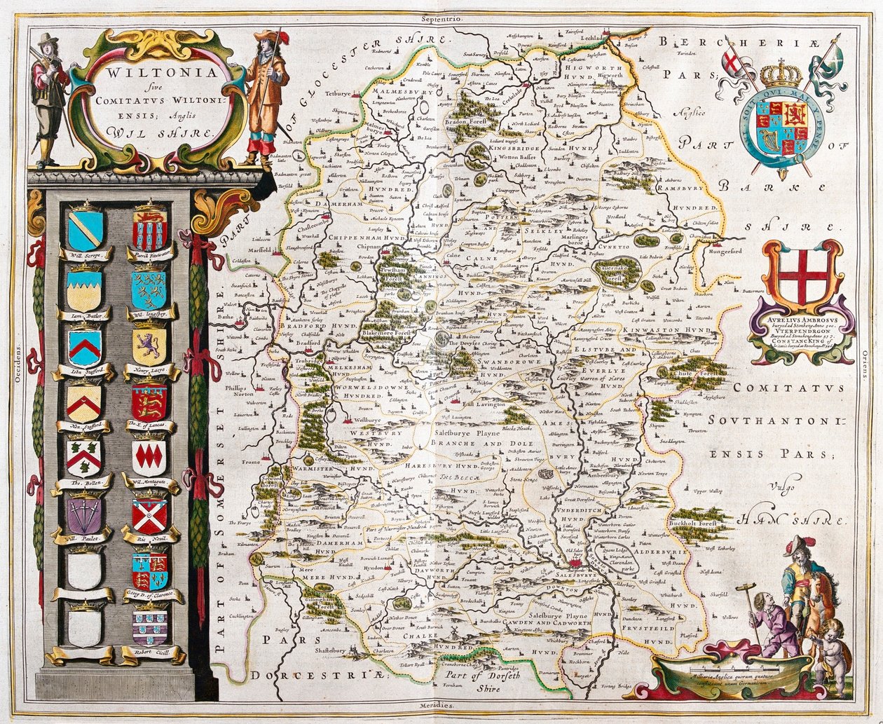 威尔希尔，阿姆斯特丹威廉-布劳著《新地图册》（Theatrum Orbis Terrarum, sive Atlas Novus）中。 作者 威廉·布劳