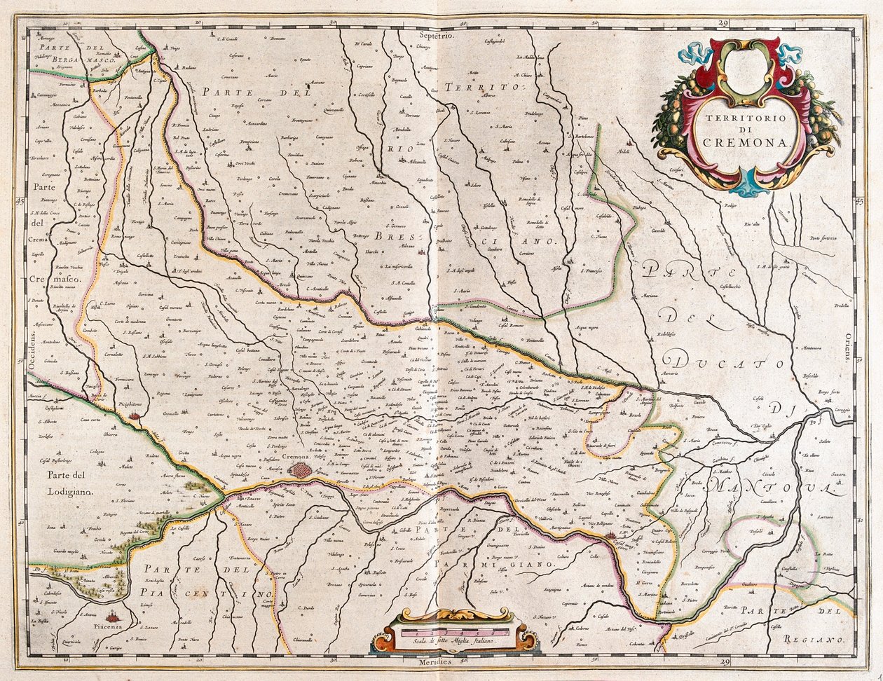 意大利克雷莫纳市，阿姆斯特丹 Willem Blaeu 的《Theatrum Orbis Terrarum, sive Atlas Novus》中 作者 威廉·布劳