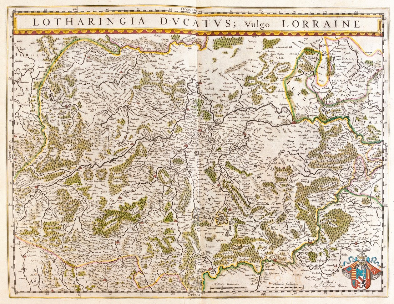 llorraine，载于威廉-布劳的 "Theatrum Orbis Terrarum, sive Atlas Novus"，阿姆斯特丹 作者 威廉·布劳