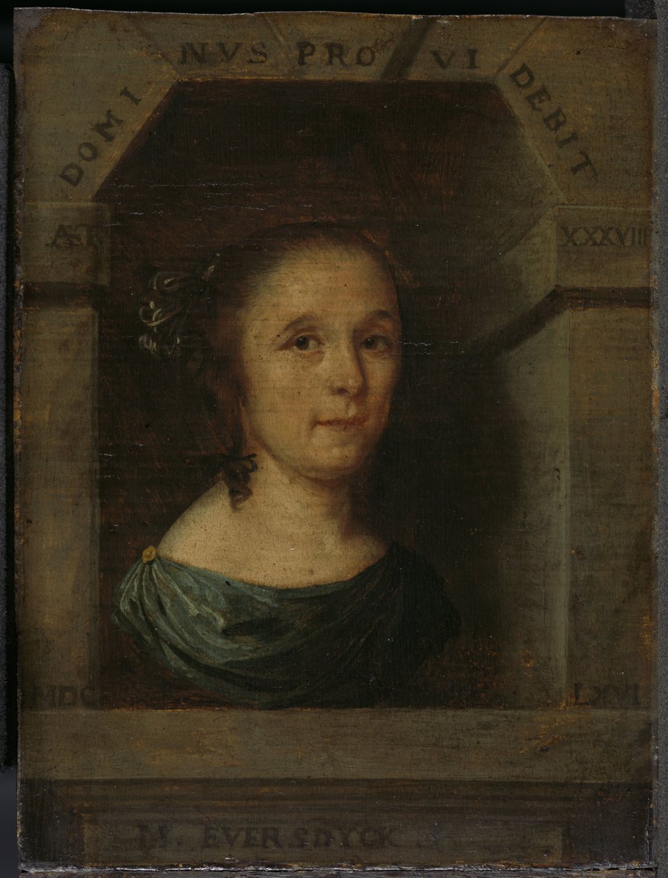 玛丽亚·埃弗斯戴克（Maria Eversdijck，生于 1628 年），尼古拉斯·布兰卡杜斯的妻子 作者 威廉·埃弗斯迪克
