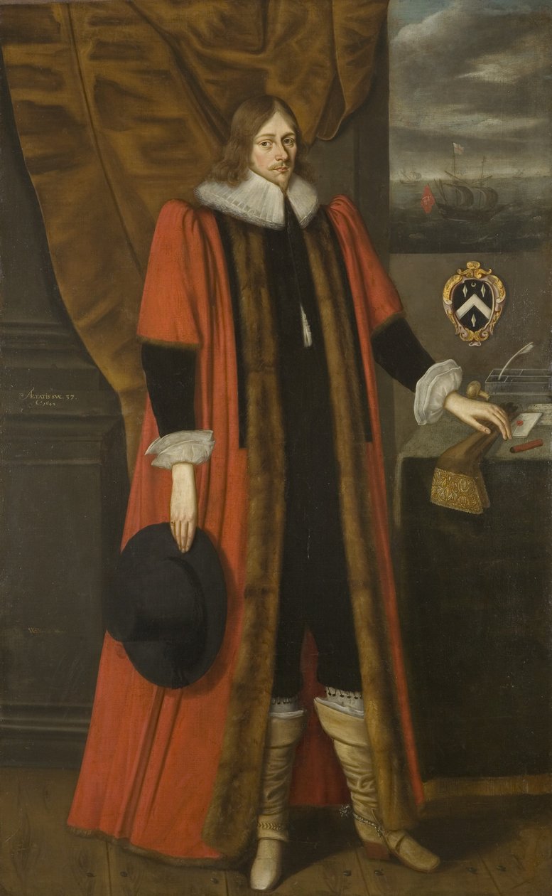 罗伯特·耶曼斯的肖像 作者 威廉·弗莱西耶（Willem Flessiers）