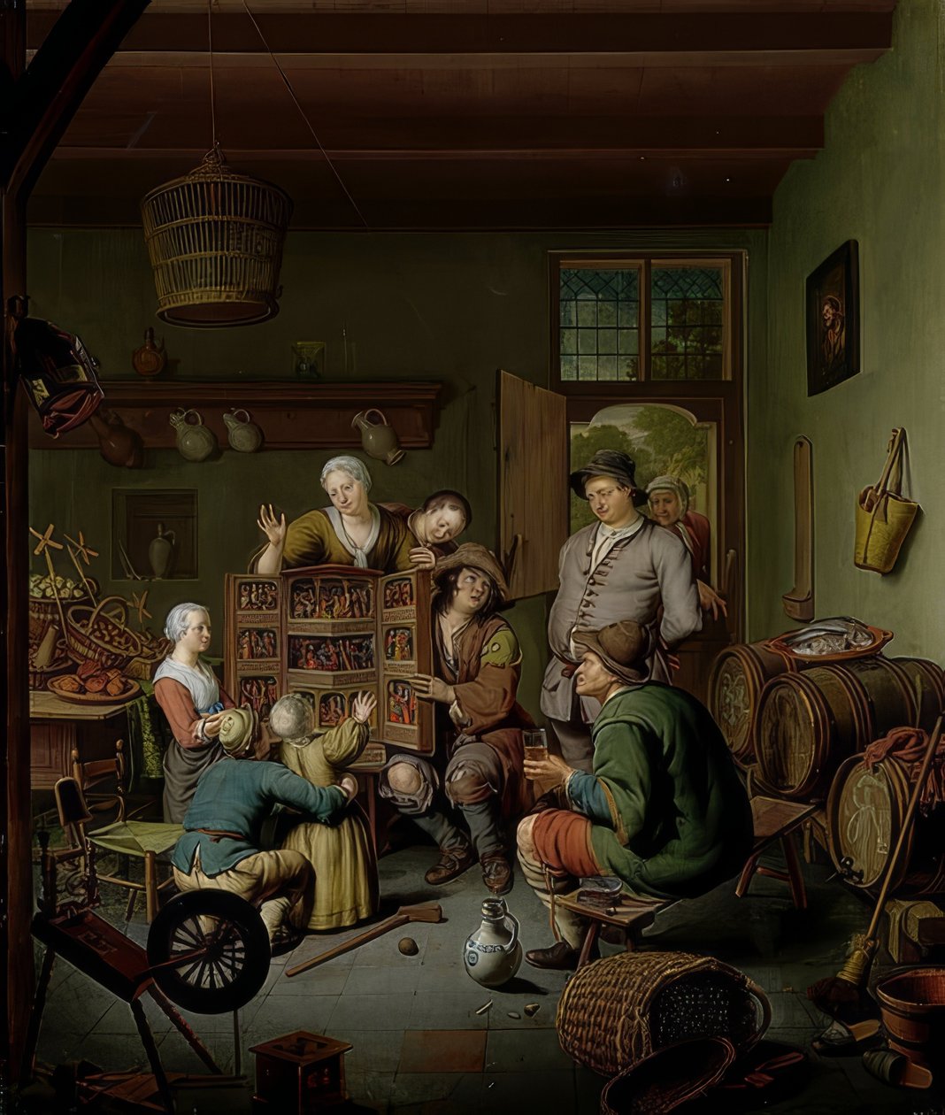 稀有框（？T Fraay Curieus）。 1718 作者 威廉·范·米耶里斯（Willem Van Mieris）