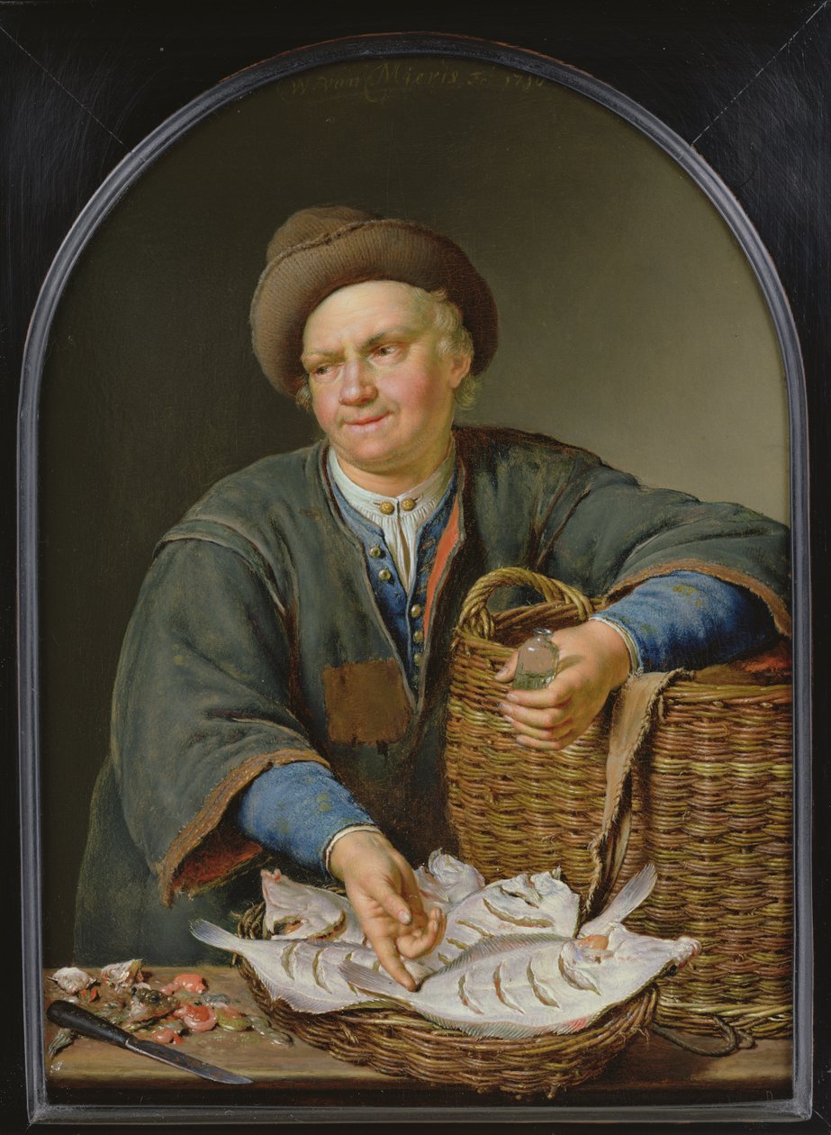 鱼卖家 作者 威廉·范·米耶里斯（Willem Van Mieris）