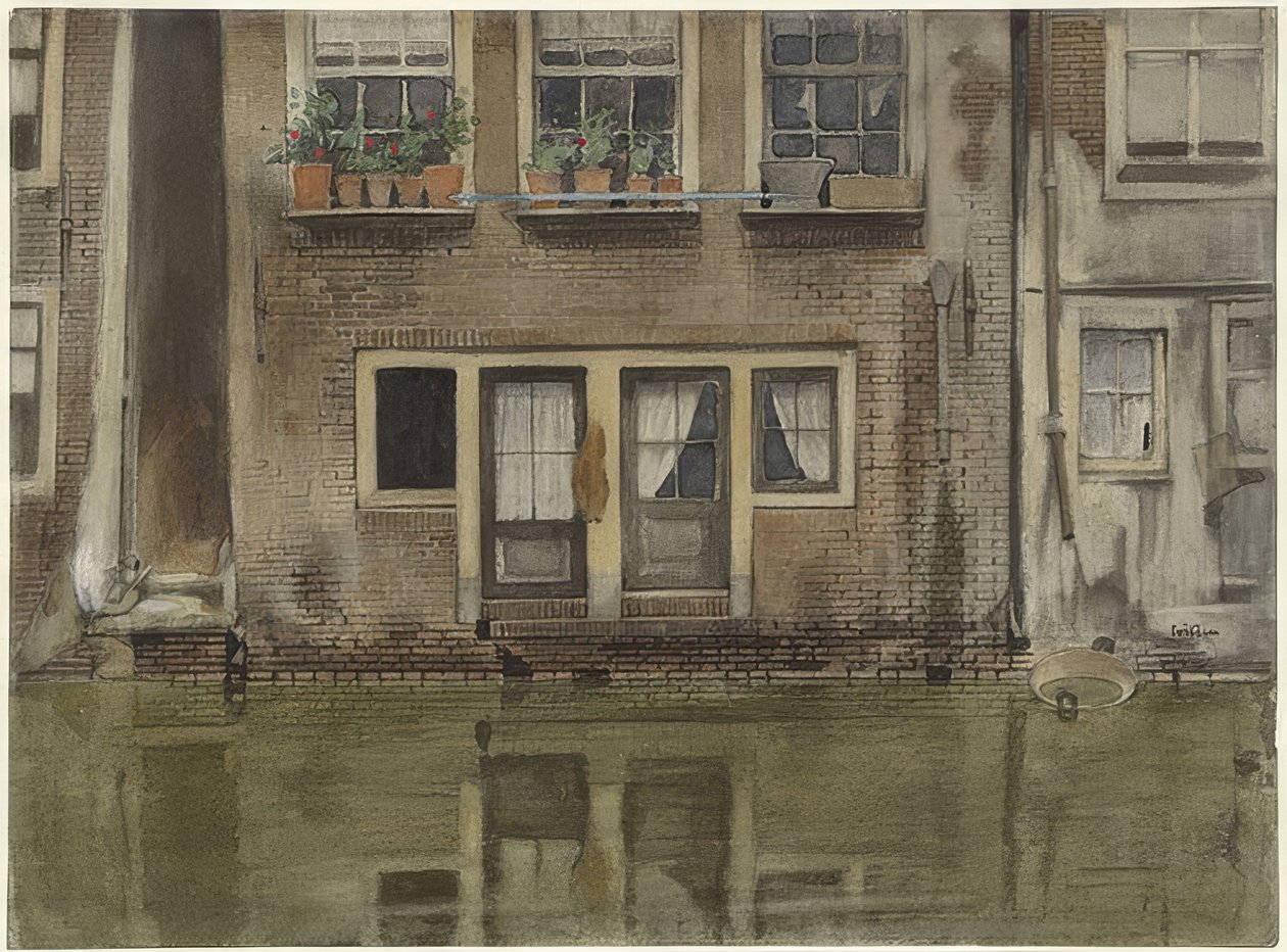 阿姆斯特丹的Haus an einer Gracht（阿姆斯特丹运河上的房屋） 作者 威廉·阿诺杜斯·维特森