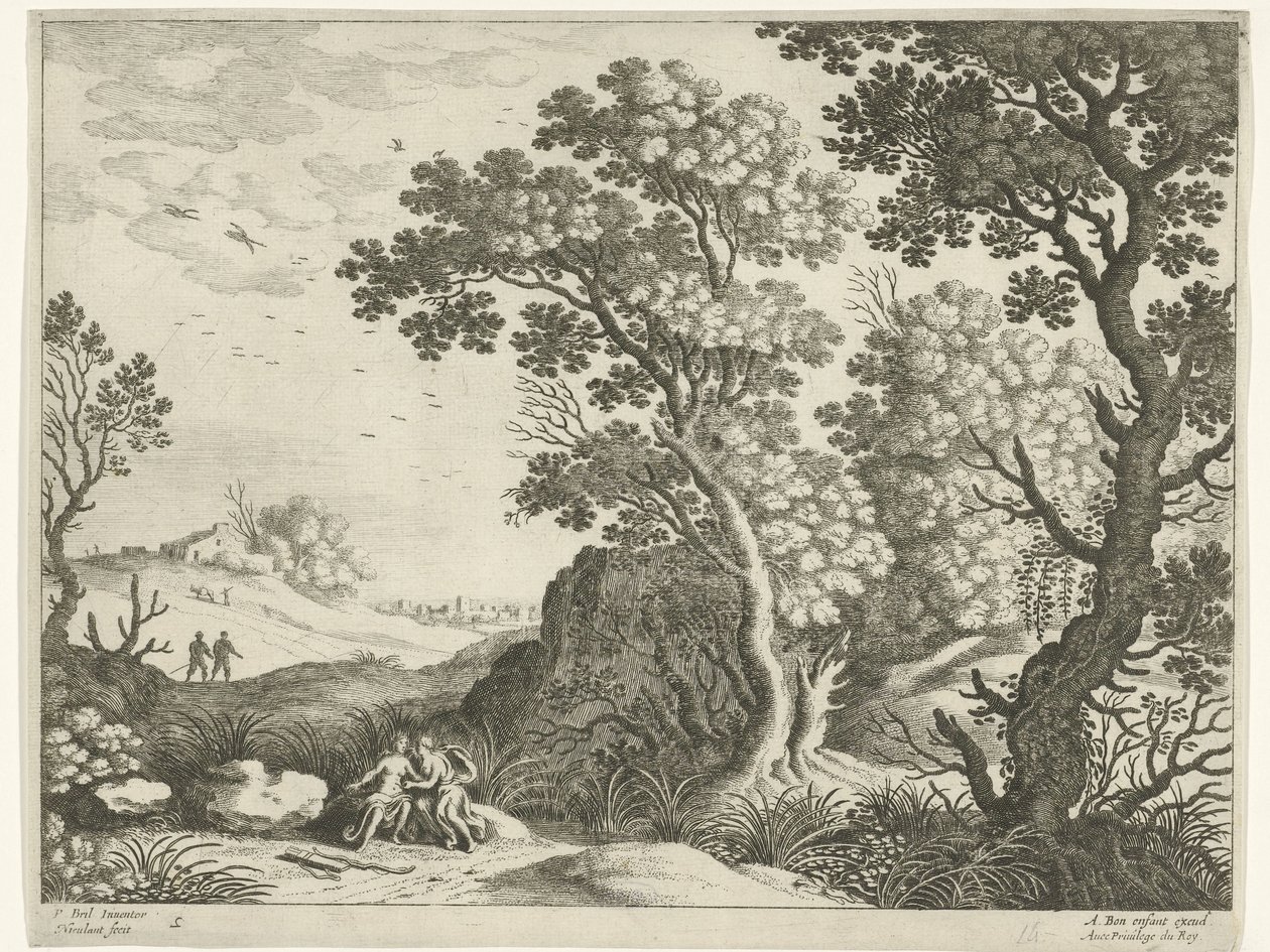 戴安娜和仙女的风景画
意大利风景画（系列名称） 作者 威廉·范尼兰特 (II)