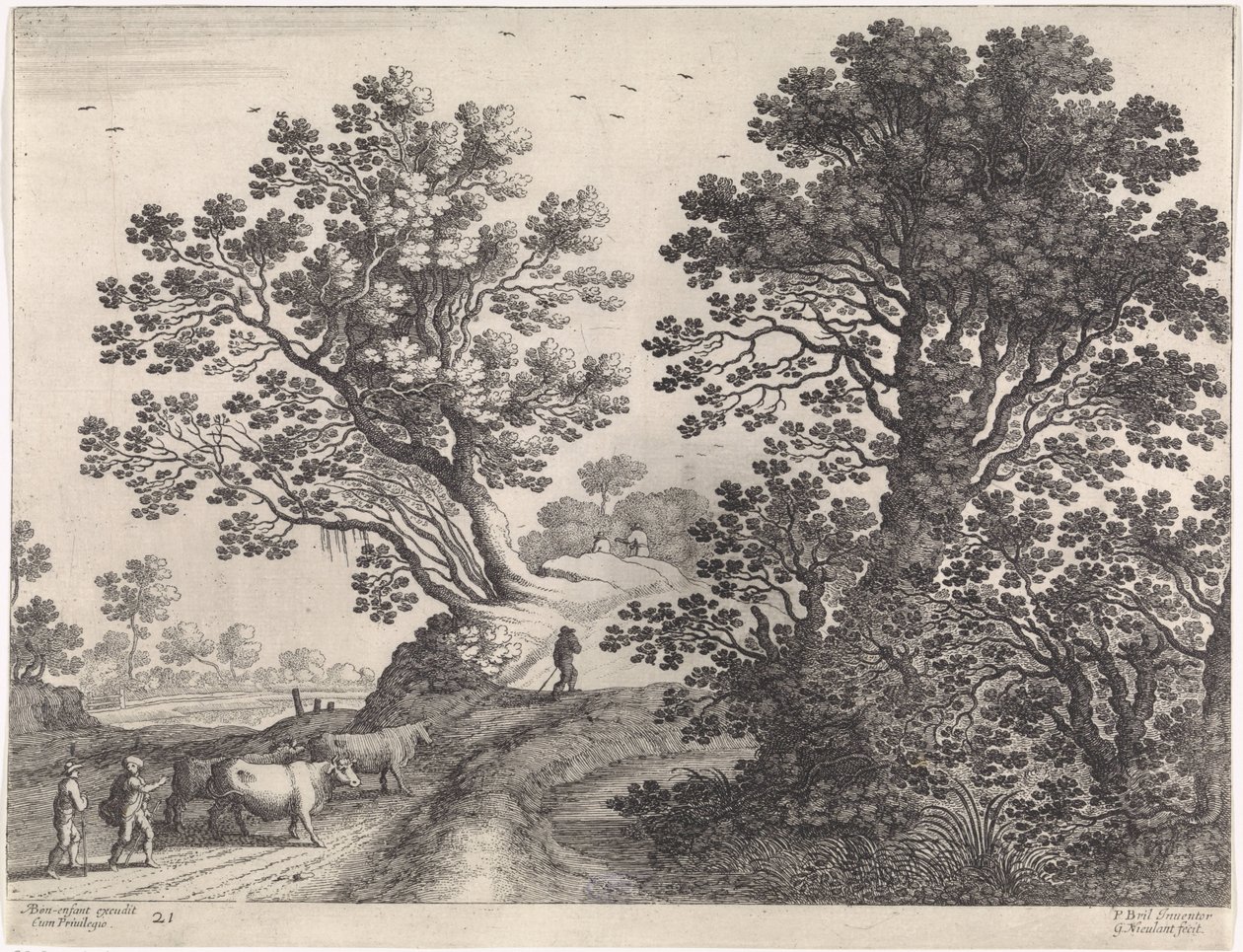有赶牛人的风景
意大利风景（系列名称） 作者 威廉·范尼兰特 (II)