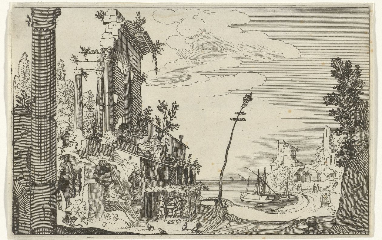 Romeinse ruïnes bij de zee Romeinse ruïnes en kustlandschappen (serie 1) (series title) 作者 威廉·范尼兰特 (II)