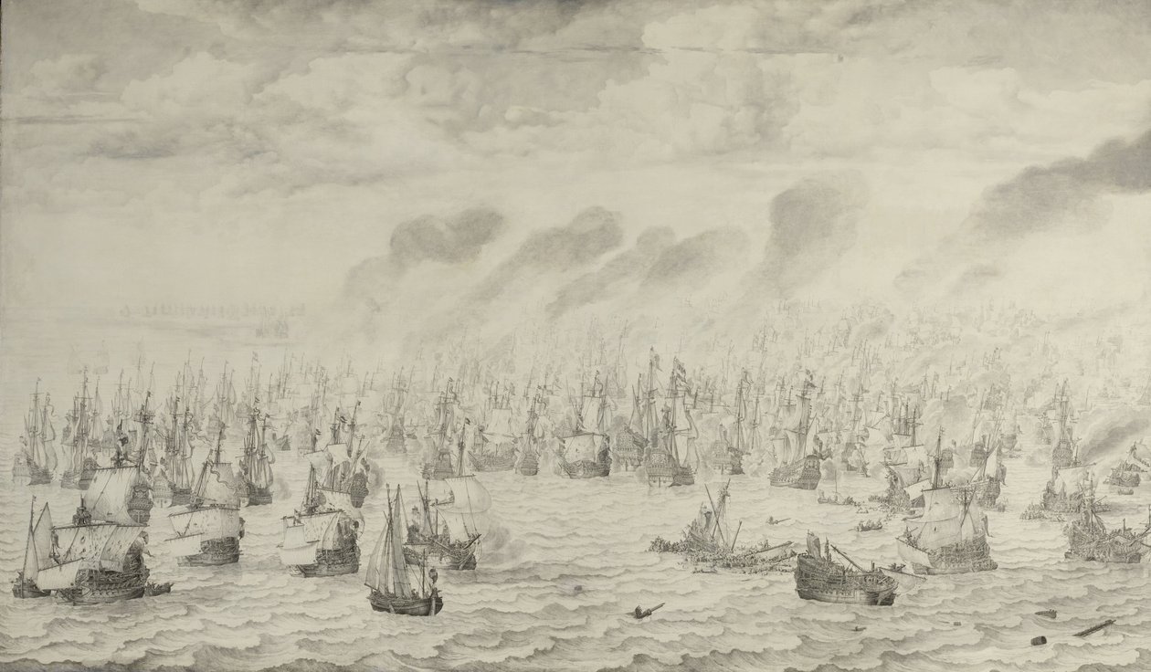 特海德战役
1653年8月10日的特海德战役：第一次英荷战争（1652-54）的一个插曲 作者 威廉·范德维尔德（一）