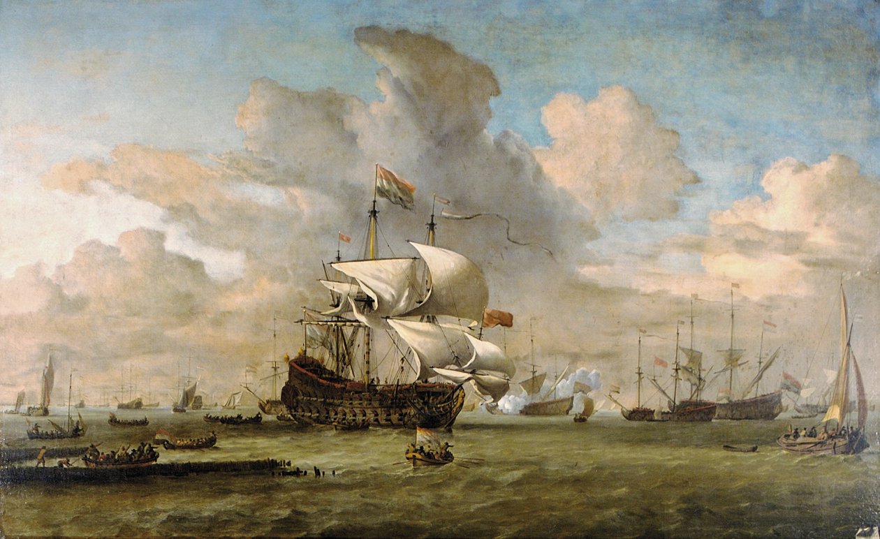 荷兰，1692年 作者 威廉·范·德·韦尔德
