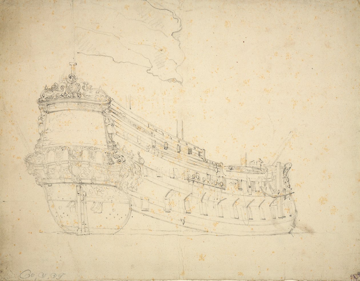 Wakende Boei "肖像，约 1664 年（胶印） 作者 威廉·范·德·雅戈尔·维尔德