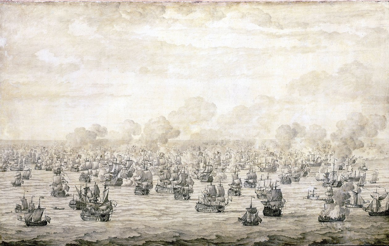 第一次肖内维尔德战役，1673 年 5 月 28 日 作者 威廉·范·德·维尔德·韦尔德