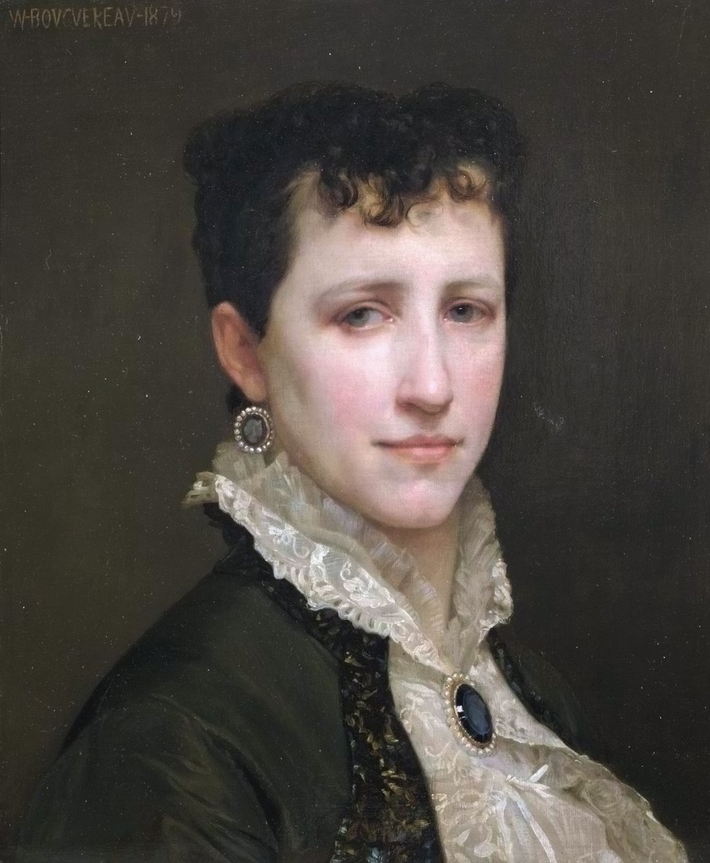 Mademoiselle Elizabeth Gardner的肖像 作者 威廉·阿道夫·布格罗