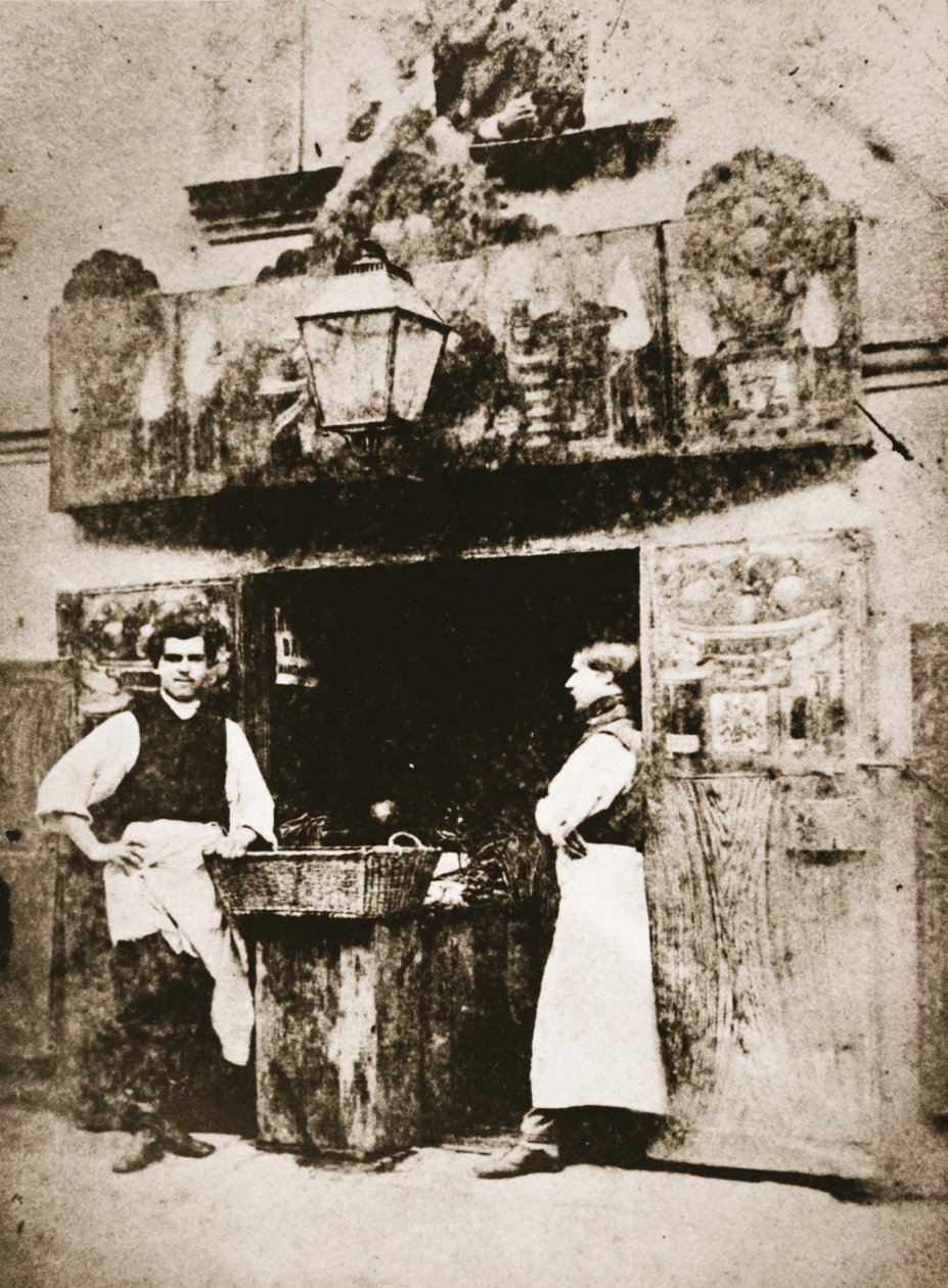 杂货店，圣彼得堡，c.1868（sepia照片） 作者 威廉·安德烈耶维奇·卡里克