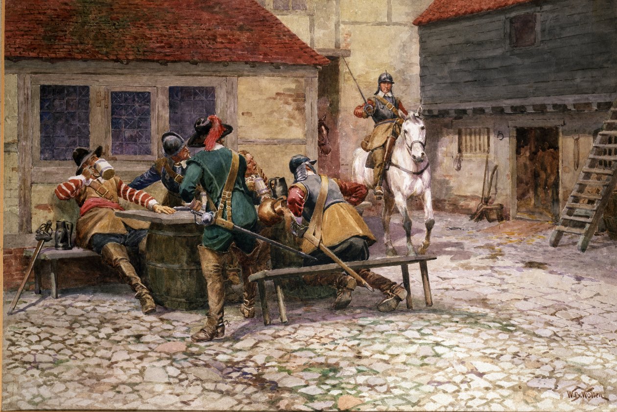 英国内战于1645年，1900年 作者 威廉·巴恩斯（William Barnes）羊毛