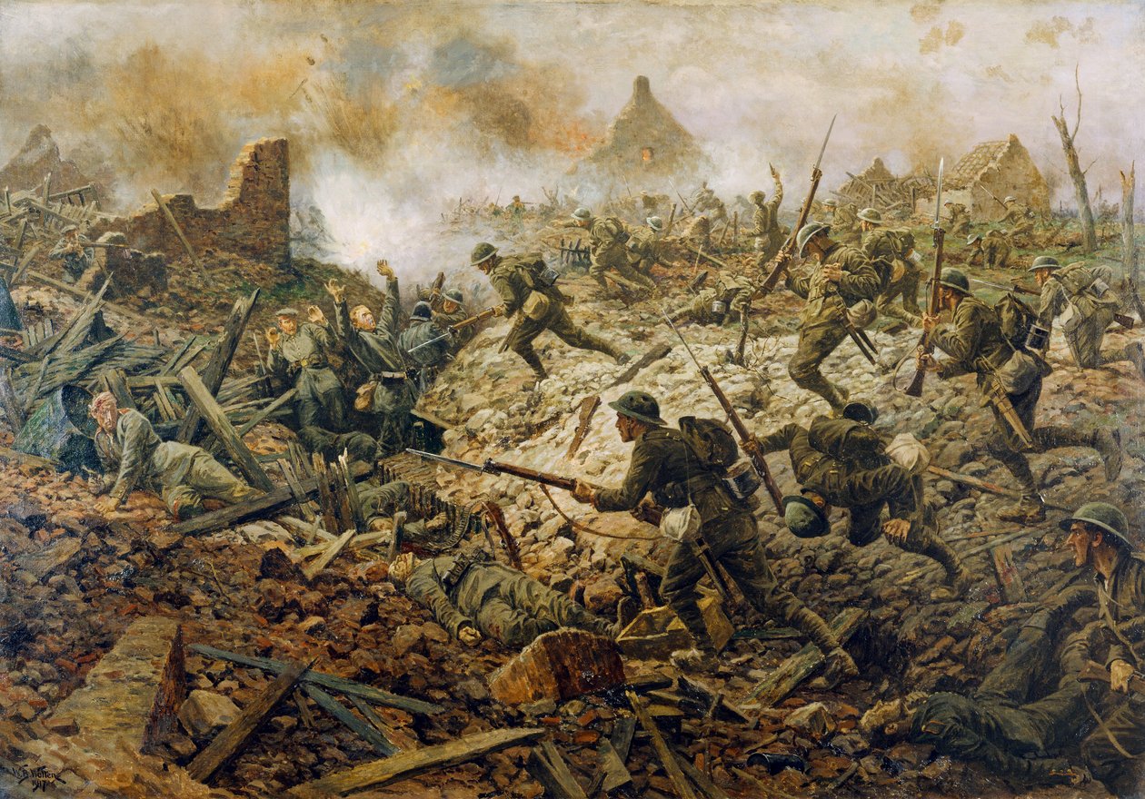 1917年7月23日，Pozieres的领土，1917年 作者 威廉·巴恩斯（William Barnes）羊毛