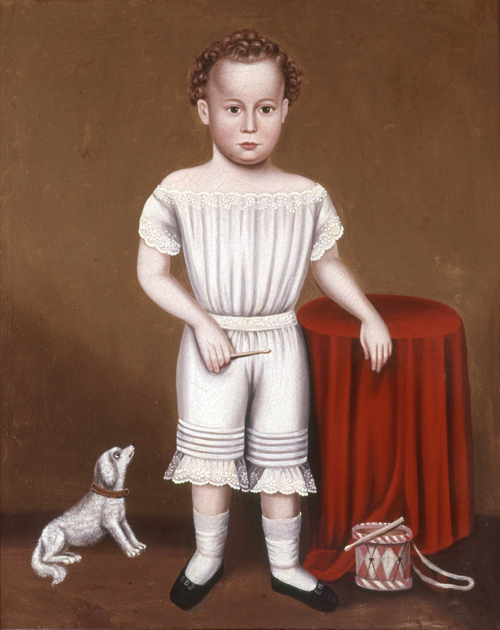 铁皮鼓的男孩，c.1845 作者 威廉·巴托