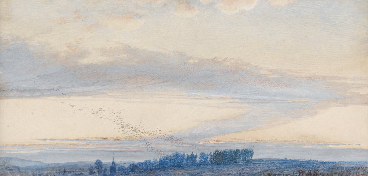 Penkill城堡，黄昏，1863年 作者 威廉·贝尔·斯科特
