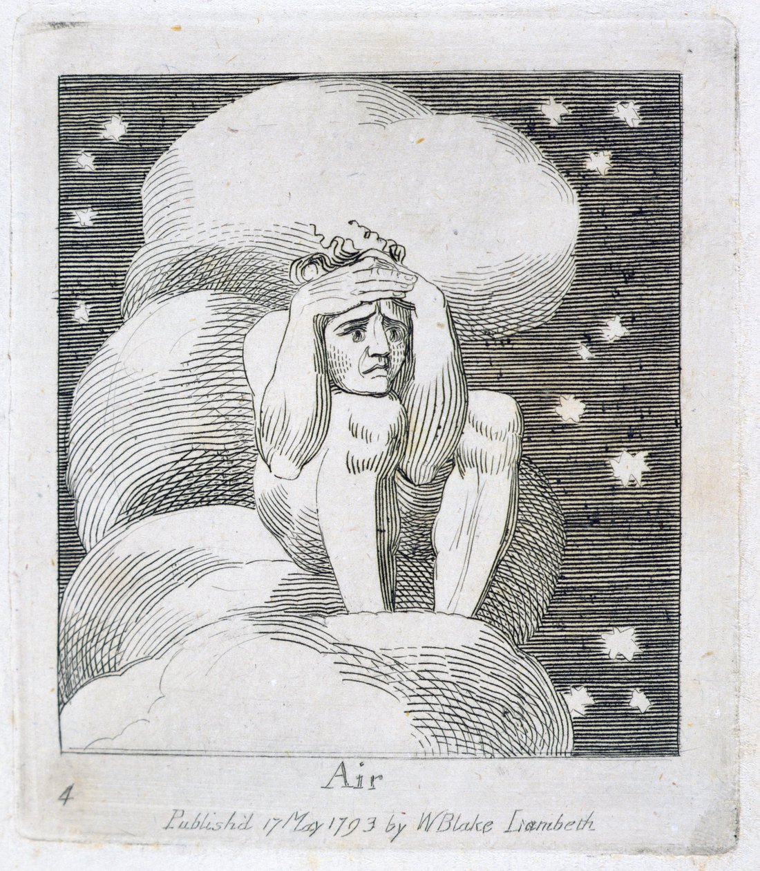 Air，板块6来自&39;For Children。 “天堂之门”，1793年 作者 威廉·布雷克