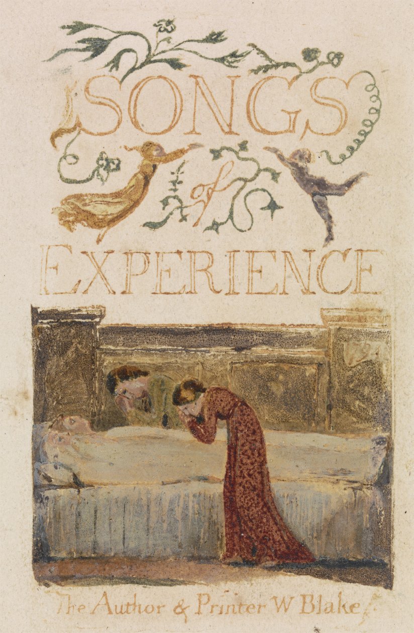 经验，标题页，形成经验之歌，1794（水彩浮雕蚀刻） 作者 威廉·布雷克