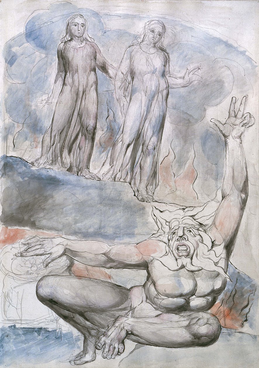 Dantes Divine的插图 作者 威廉·布雷克