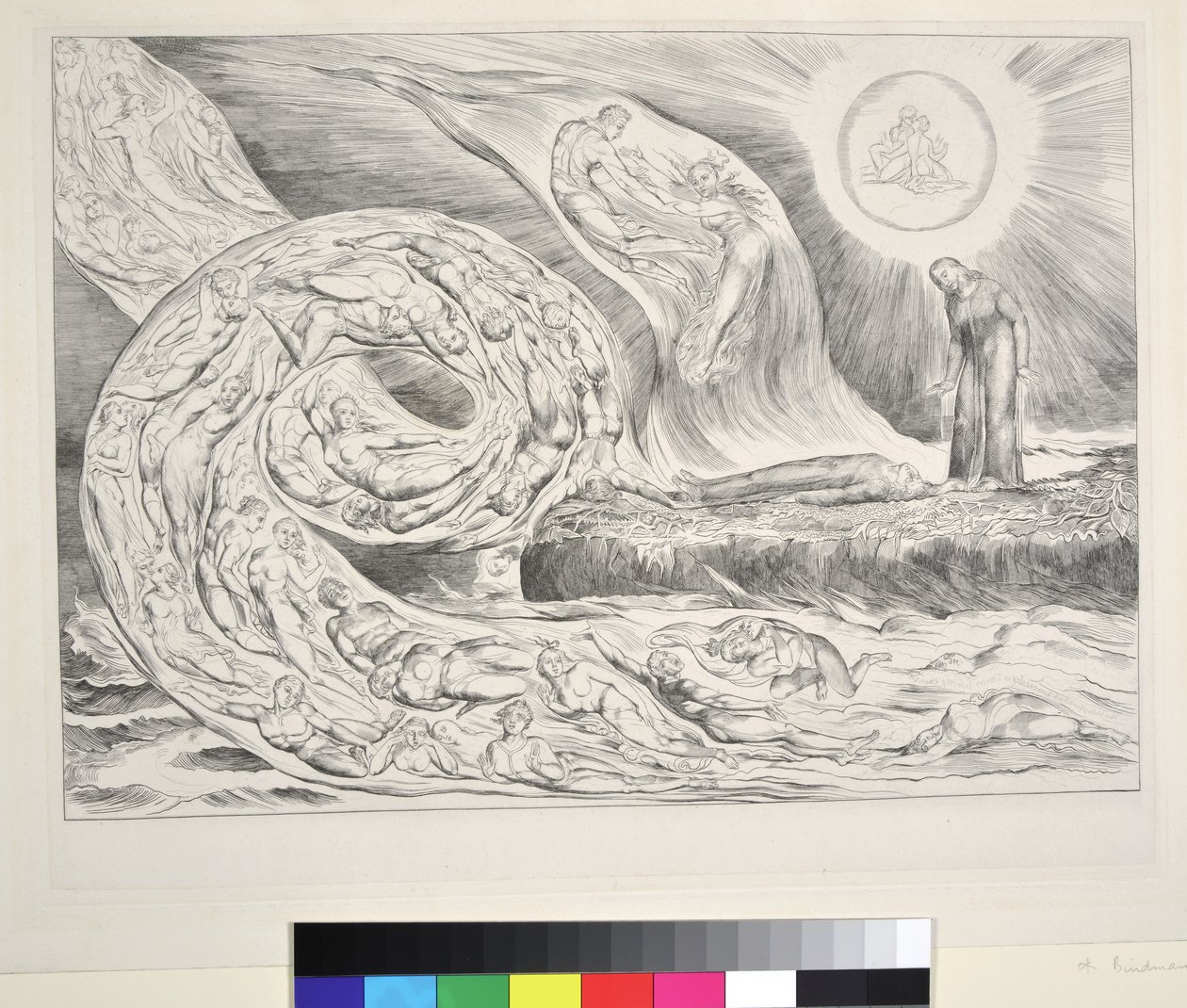 The Lustful：Paolo和Francesca，Inferno，Canto V，插图来自Dante Alighieri的&39;Divine Comedy&39;，1827年 作者 威廉·布雷克