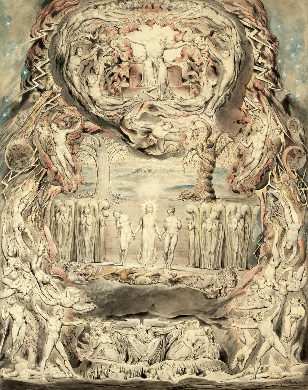人类的堕落（笔墨和纸上的wc） 作者 威廉·布雷克