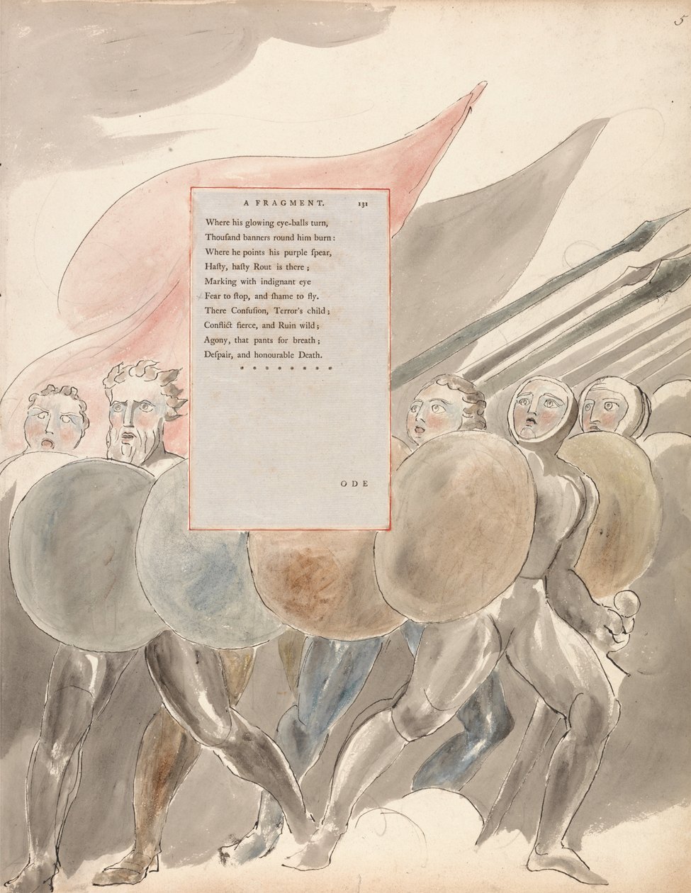 托马斯·格雷的诗，设计91， 作者 威廉·布雷克