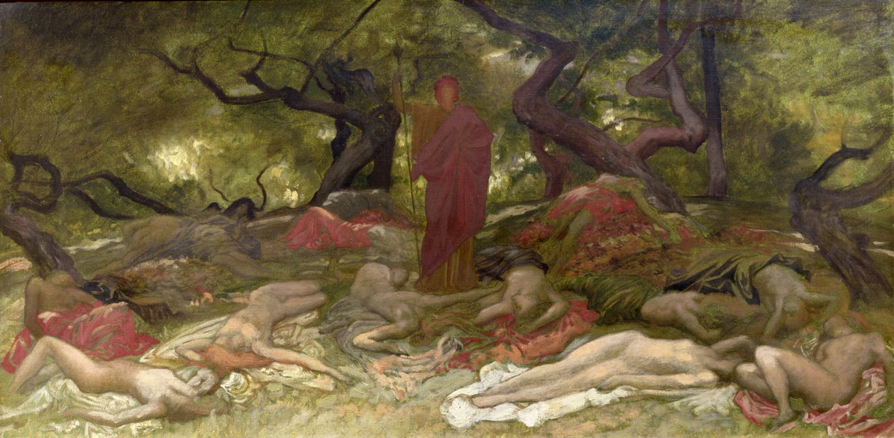 Dionysus和Bacchantes，c.1900 作者 威廉·布莱克·里士满