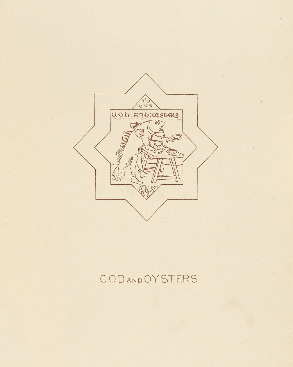 鳕鱼和牡蛎，1878年 作者 威廉·伯吉斯