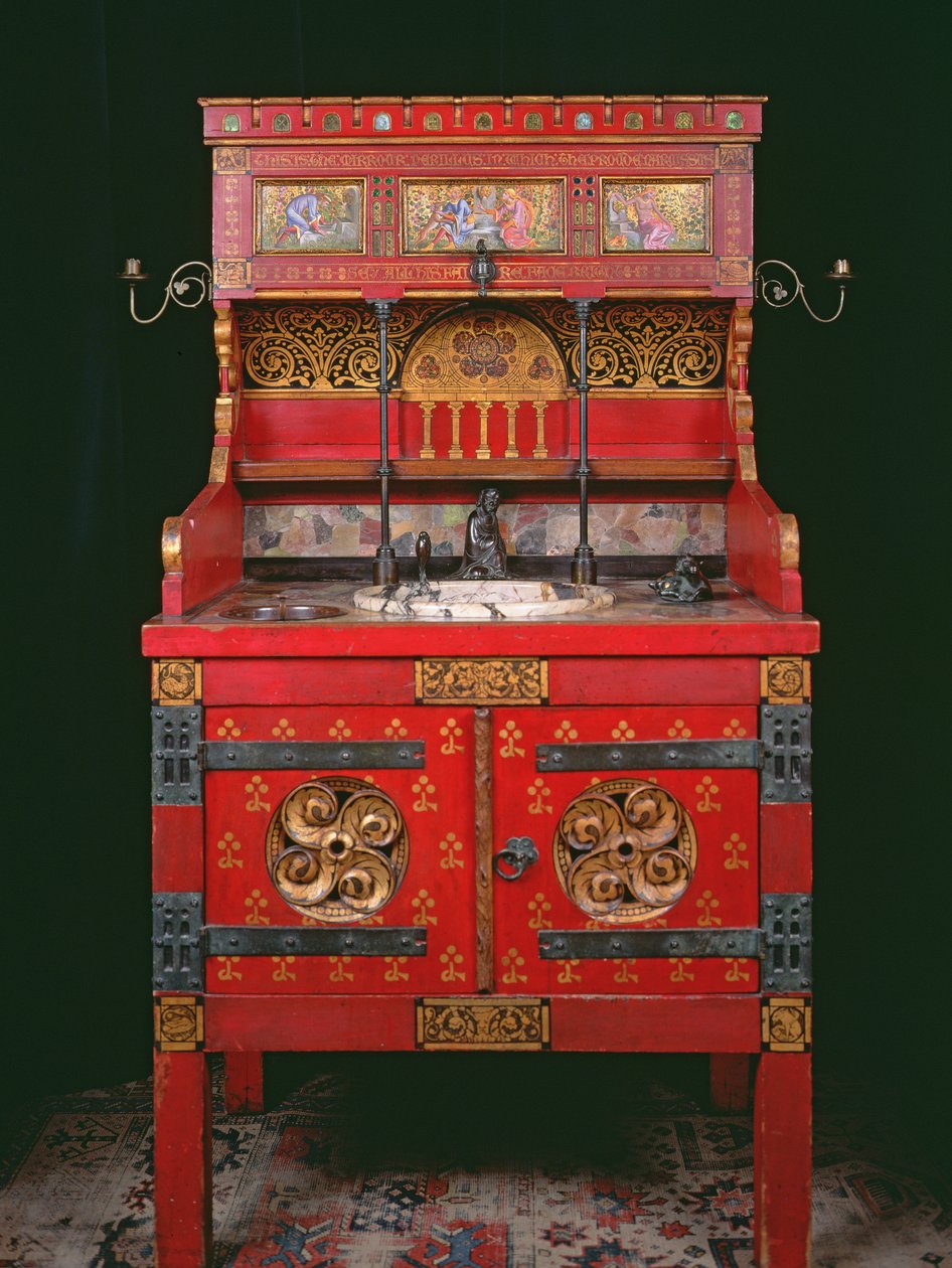 &39;Narcissus&39;盥洗台，1865-67（混合媒体） 作者 威廉·伯吉斯