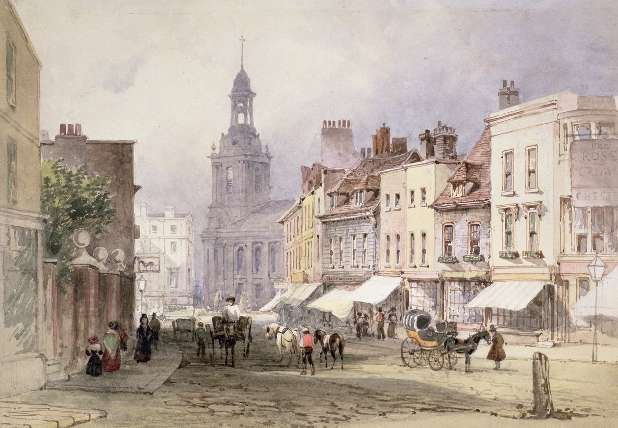 No.2351 Chester，c.1853（paper und wc on paper） 作者 威廉·卡洛