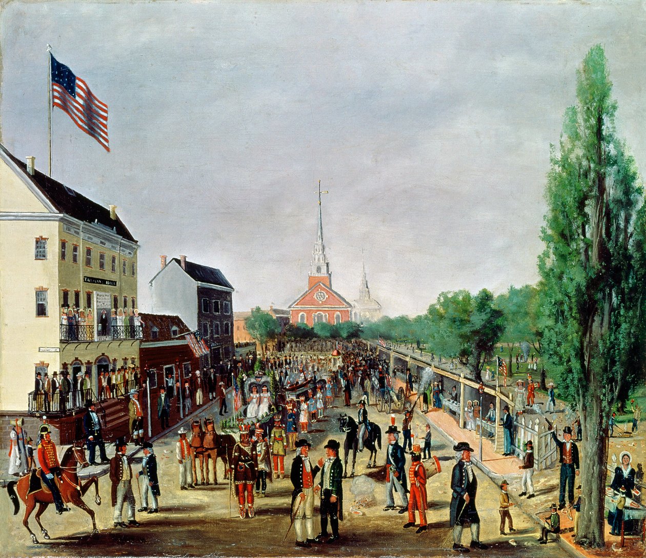 Tammany Society庆祝1812年7月4日，1869年 作者 威廉·查佩尔