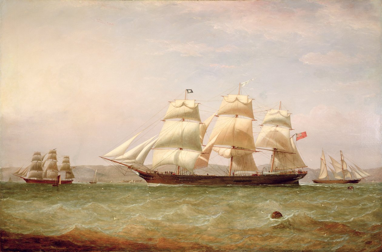 The Clipper，&39;John Lidget&39;，离开格里诺克，1862年 作者 威廉·克拉克