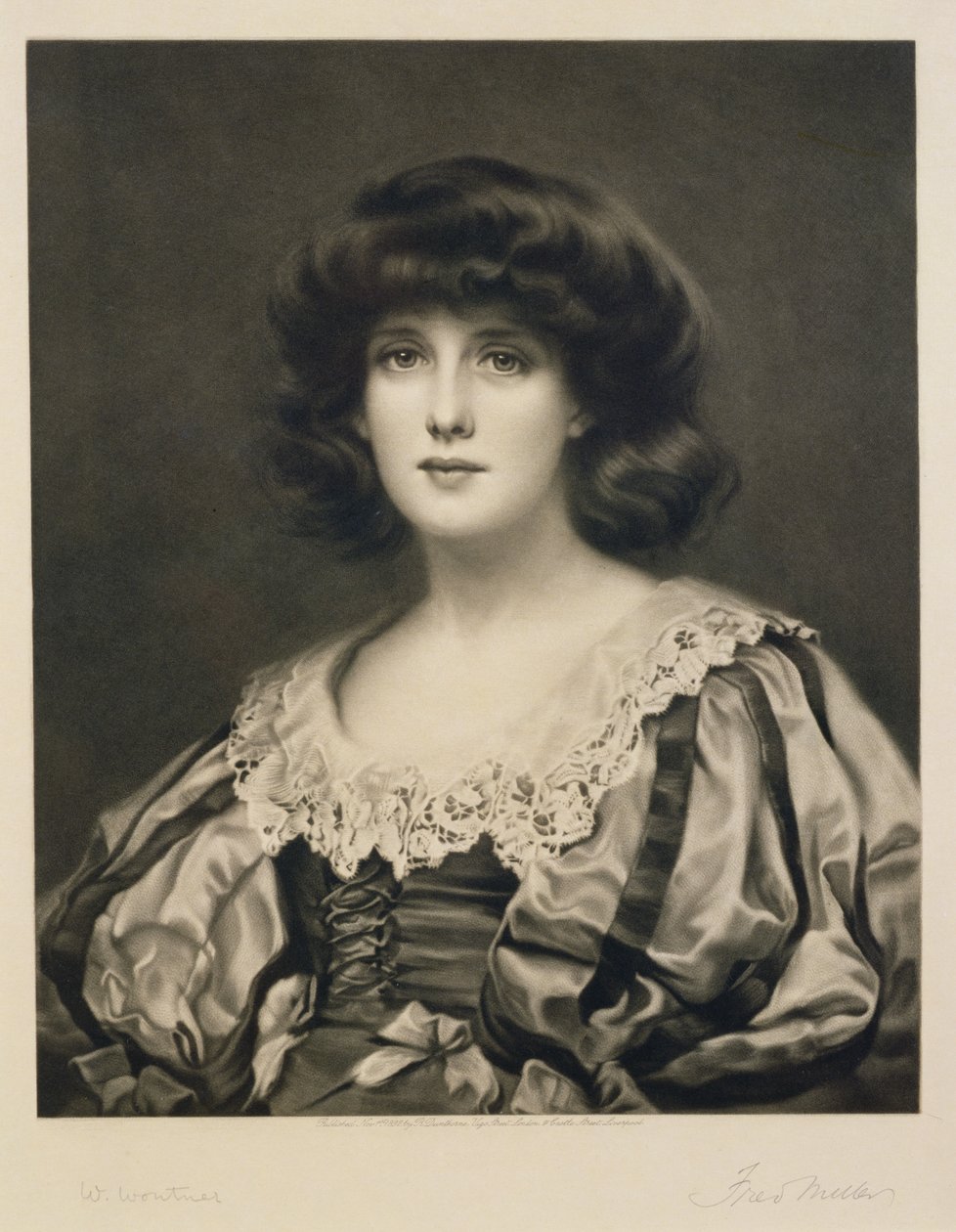 Lorna Doone，由Fred Miller（fl.1886-1915）酒吧刻。作者：Robert Dunthorne，1892年（mezzotint） 作者 威廉·克拉克·沃特纳