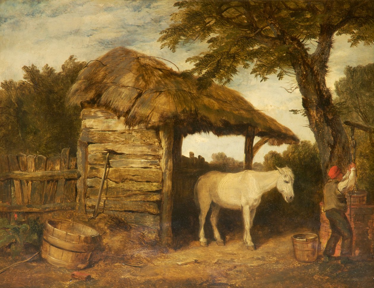 Rustic Shed，c.1800-47 作者 威廉·柯林斯