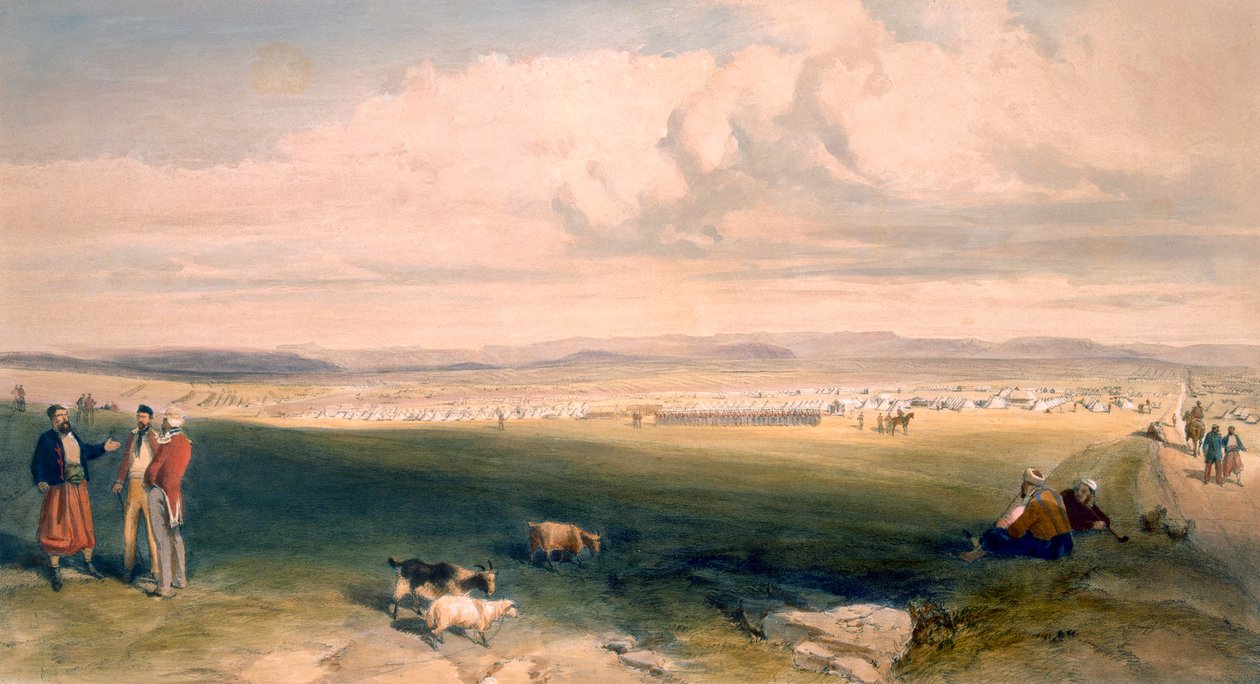 光之子营，来自“东方战争的座位”，酒吧。作者：Paul und Dominic Colnaghi und Co.，1856 作者 威廉·克里米亚·辛普森