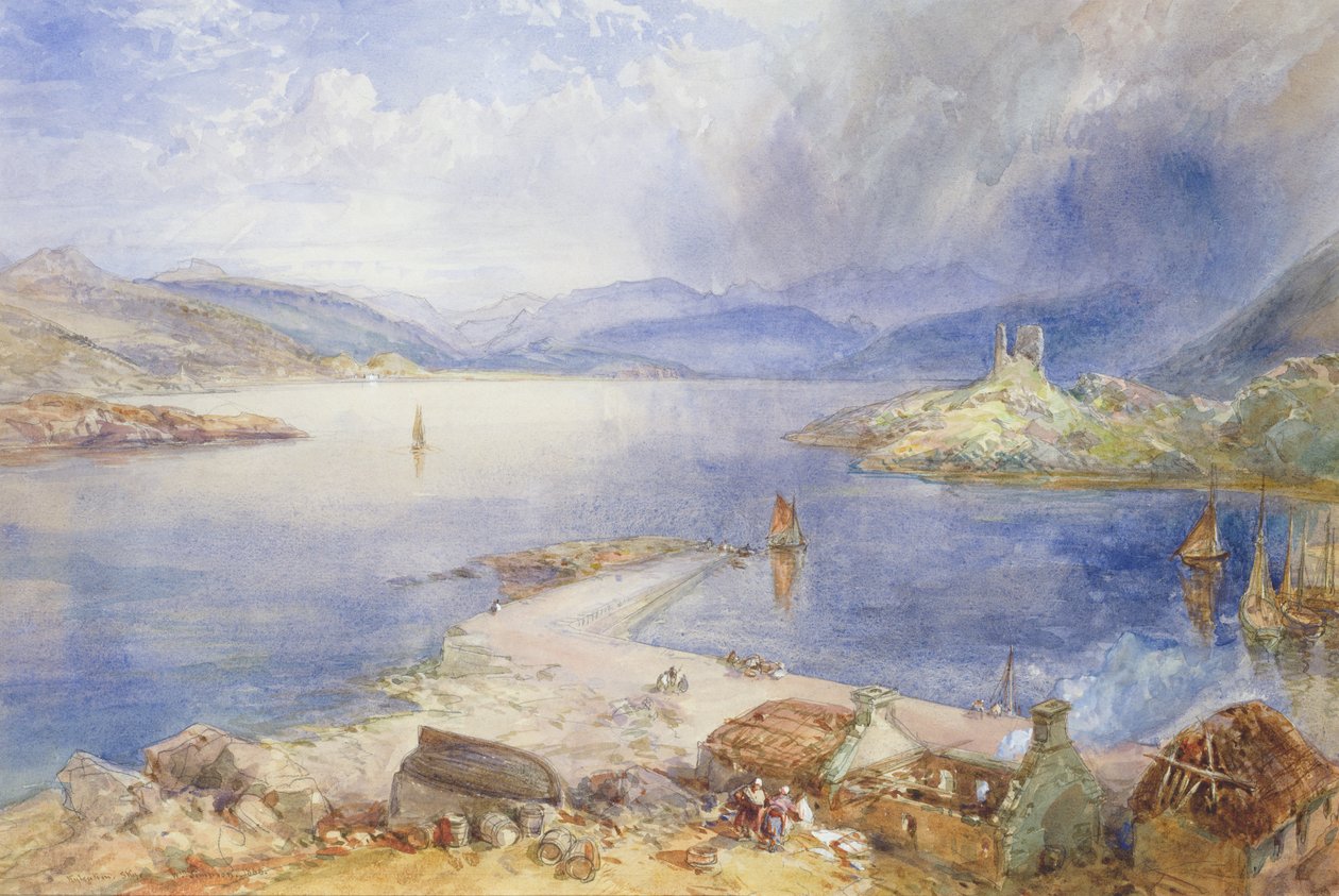 Kyleakin，Skye，1866 作者 威廉·克里米亚·辛普森