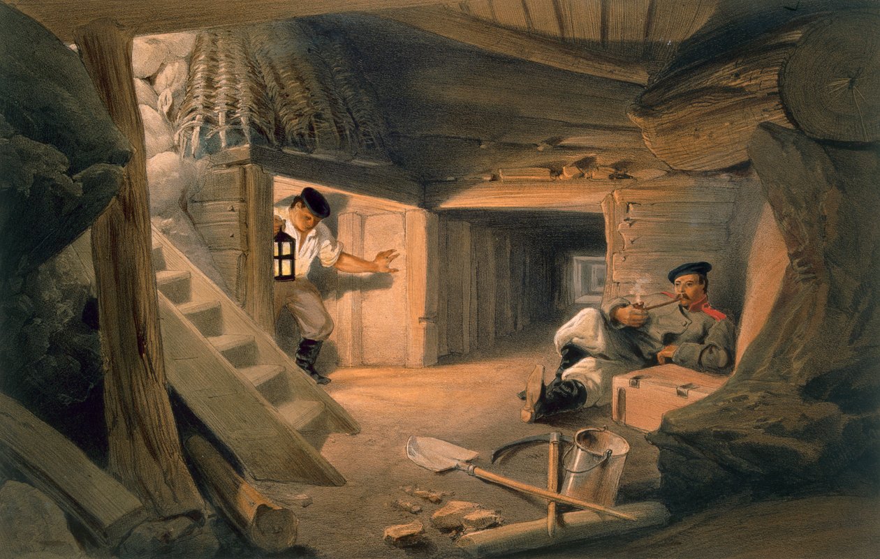 Bastion du Mat的堡垒，来自&39;东方战争的座位&39;，酒吧。作者：Paul und Dominic Colnaghi und Co.，1856 作者 威廉·克里米亚·辛普森