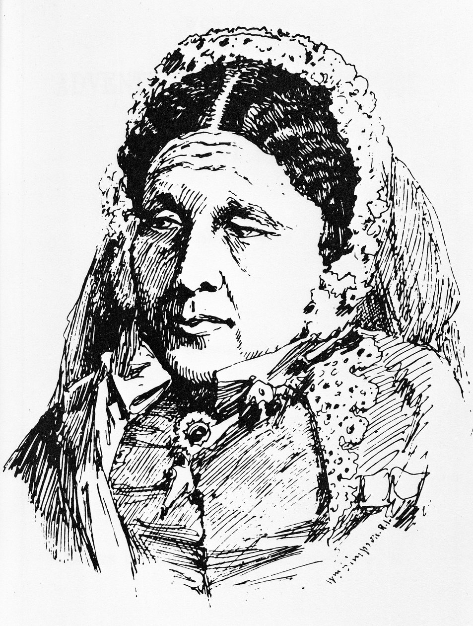 Mary Seacole的肖像（1805-81） 作者 威廉·克里米亚·辛普森