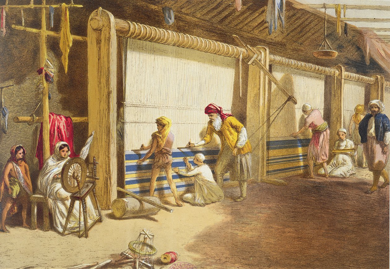 The Thug School of Industry，Jubbulpore，1863（chromolitho） 作者 威廉·克里米亚·辛普森