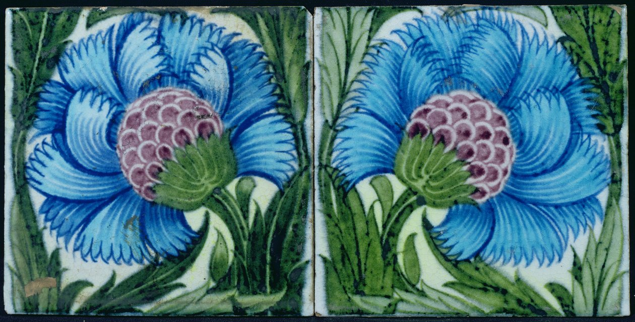 瓷砖与波斯风格的花艺设计（陶瓷） 作者 威廉·德·摩根