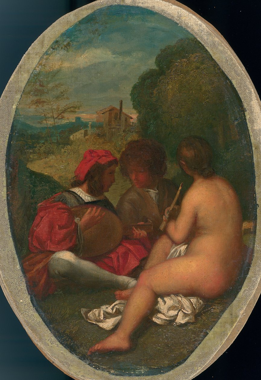 Le Titrt Champetre，在提香之后（布面油画）（另见288056） 作者 威廉·埃蒂