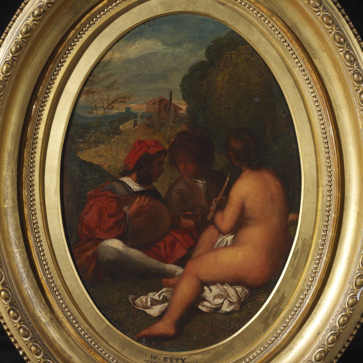 Le Titrt Champetre，在提香之后（布面油画）（另见283748） 作者 威廉·埃蒂