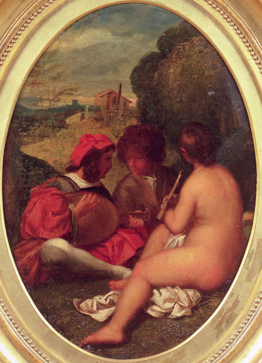 Le Titrt Champetre，在提香之后（船上油画） 作者 威廉·埃蒂
