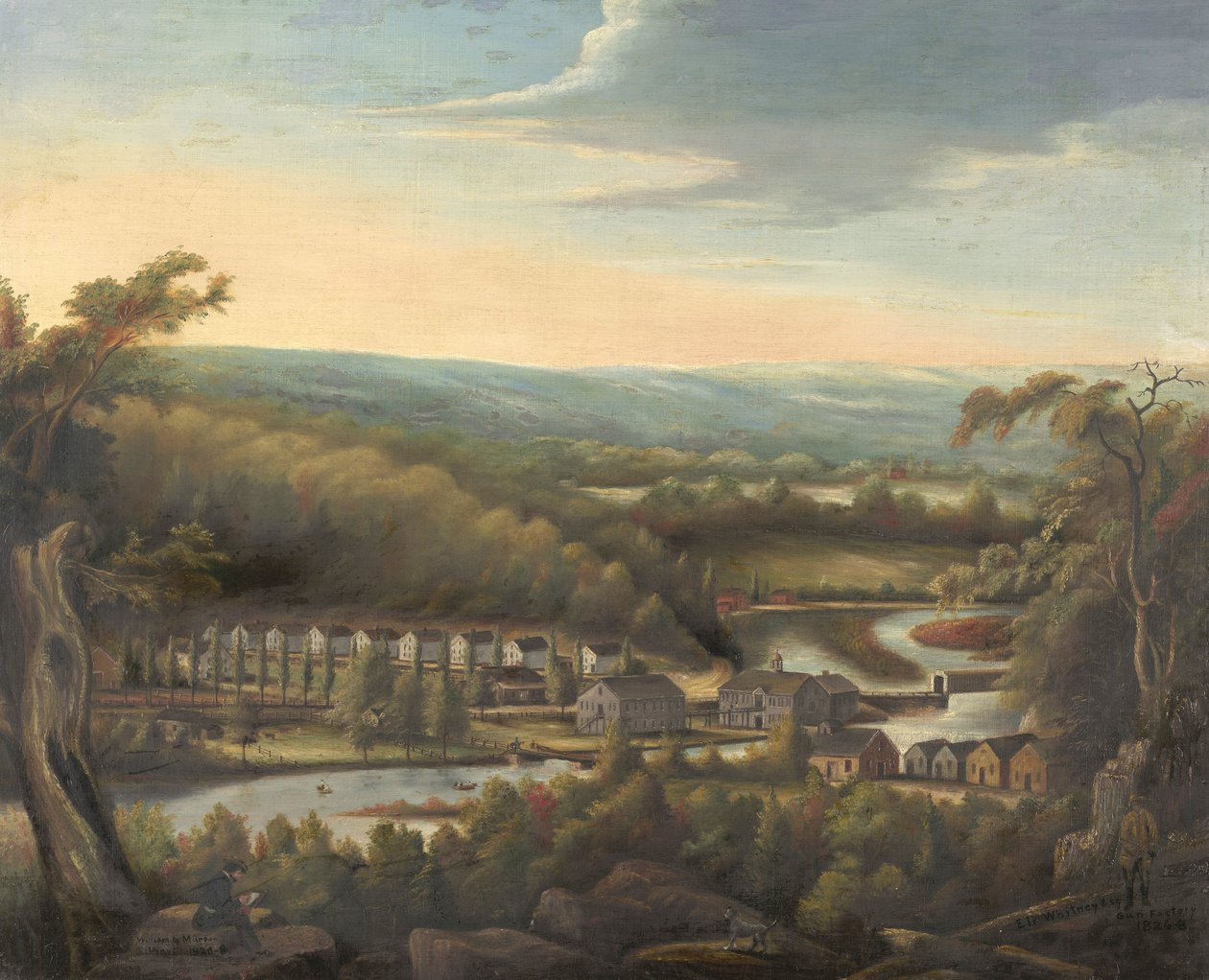 Eli Whitney Gun Factory，c.1826-8 作者 威廉·吉尔斯·蒙森