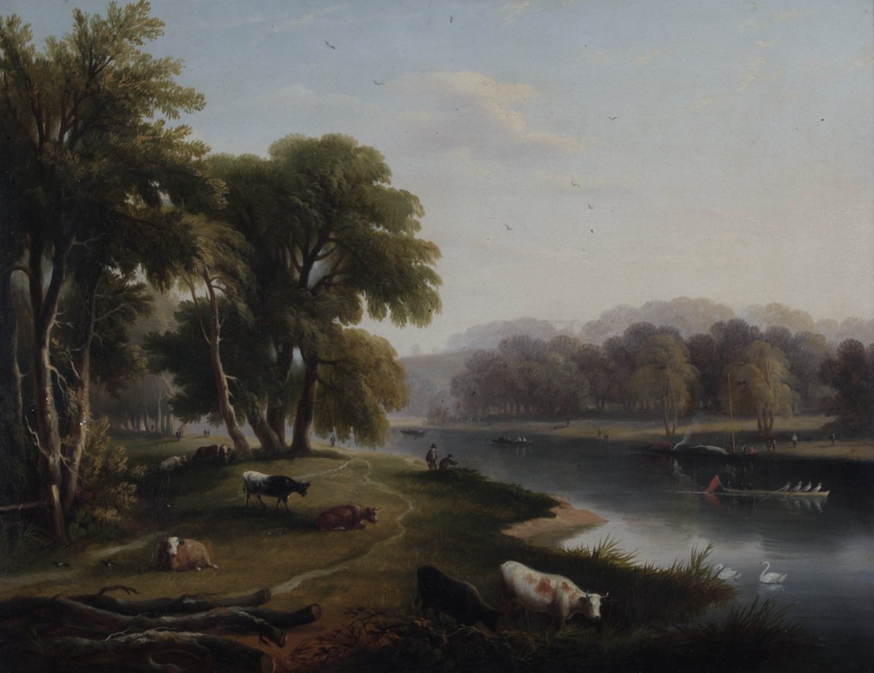 观点的泰晤士河在Twickenham，1820年 作者 威廉·哈维尔