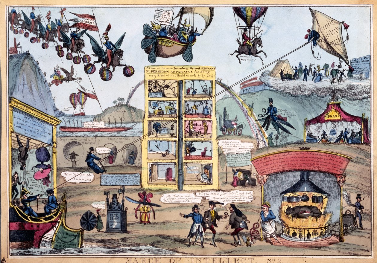 3月的智力2号，Thomas McLean出版，c.1827（彩色蚀刻） 作者 威廉·希思