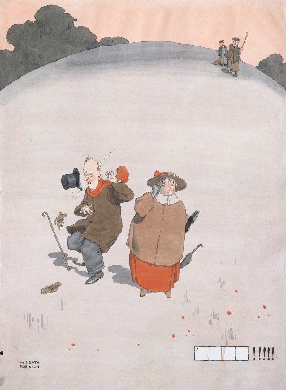 Pearsons杂志的另一个插图填字游戏Puzzlette，圣诞节编号1925（wc和水粉） 作者 威廉·希思·罗宾逊